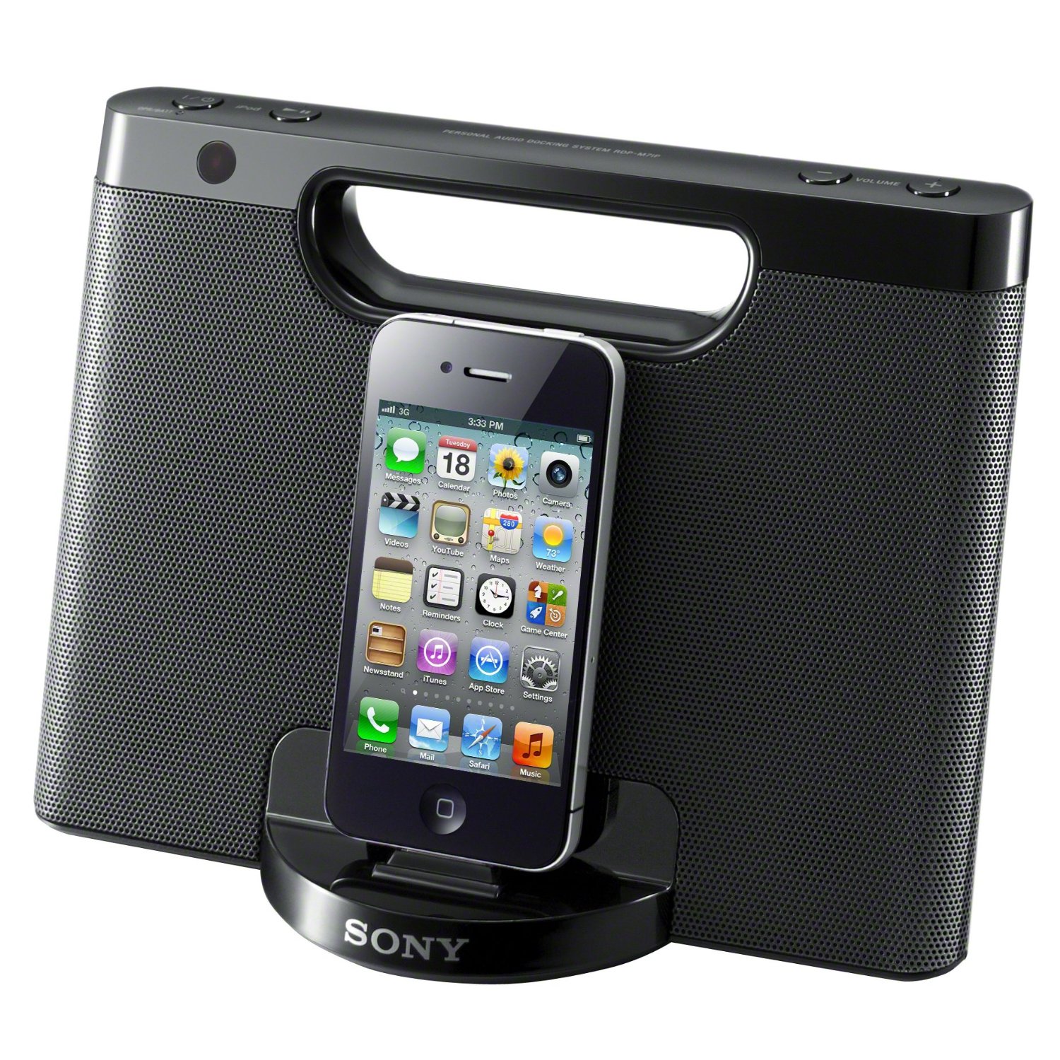 Sony RDPM7iP Compact Speaker Audio Dock for iPod & iPhone Black RDP