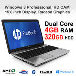 HP ProBook Cheapest Laptop 4545s AMD A4-4300M 4GB 320GB 15.6" DVDR HDMI USB 3.0