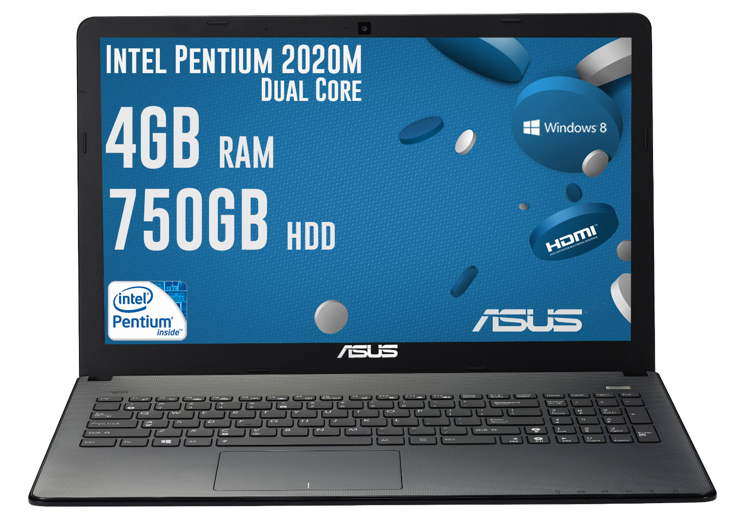 ASUS X501A Cheapest Laptop Intel Pentium 2020M Dual Core 4GB 750GB HDMI