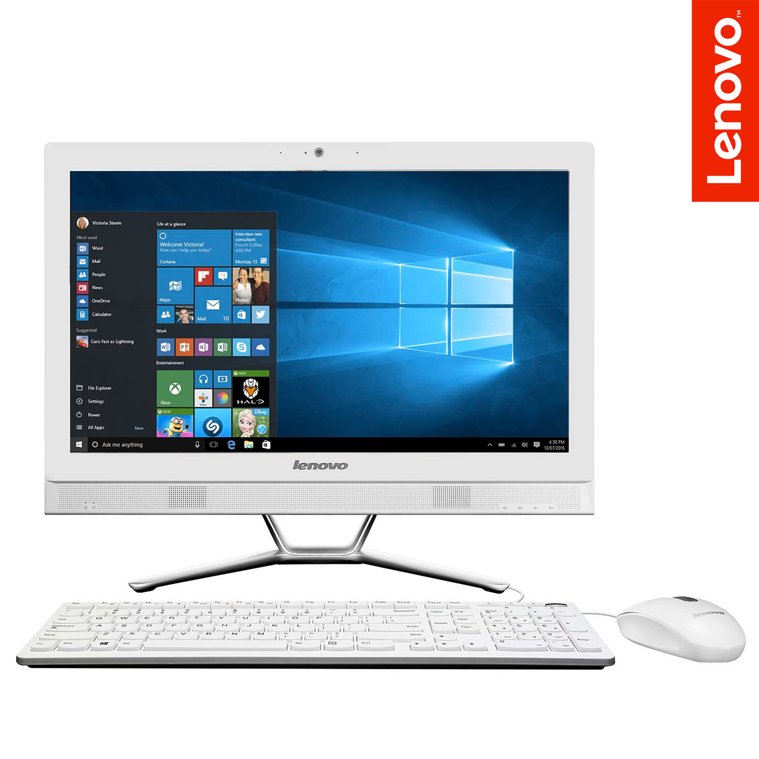 Lenovo C50-30 23-inch Full HD Core i3 All-in-One PC Intel -4005U 8GB ...