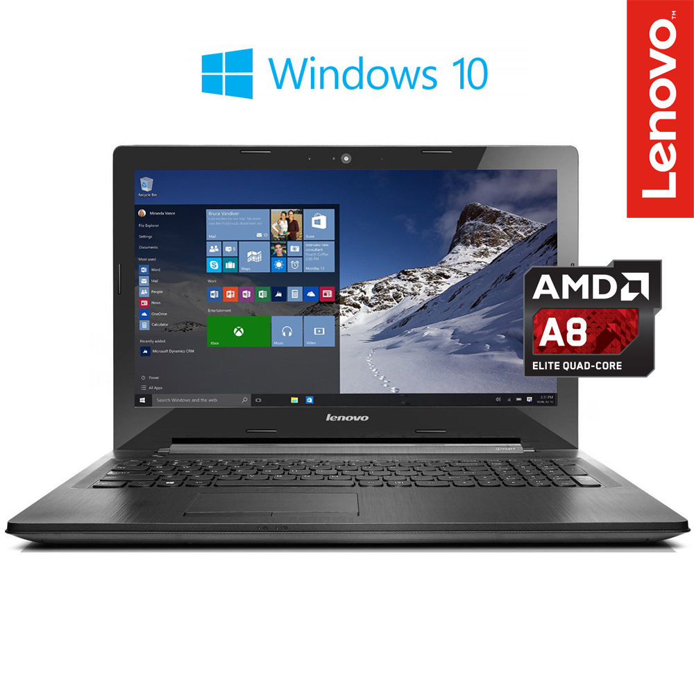 Lenovo G5045 15.6" Windows 10 Laptop AMD A86410 Quad Core, 8GB RAM