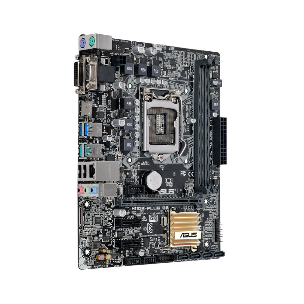 ASUS H110M-PLUS D3 Motherboard Intel H110, Micro ATX, LGA 1151 Socket ...