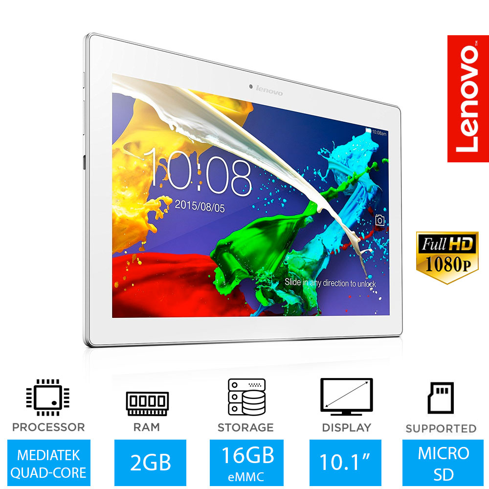 Lenovo Tab A Full Hd White Tablet Gb Ram Gb Storage