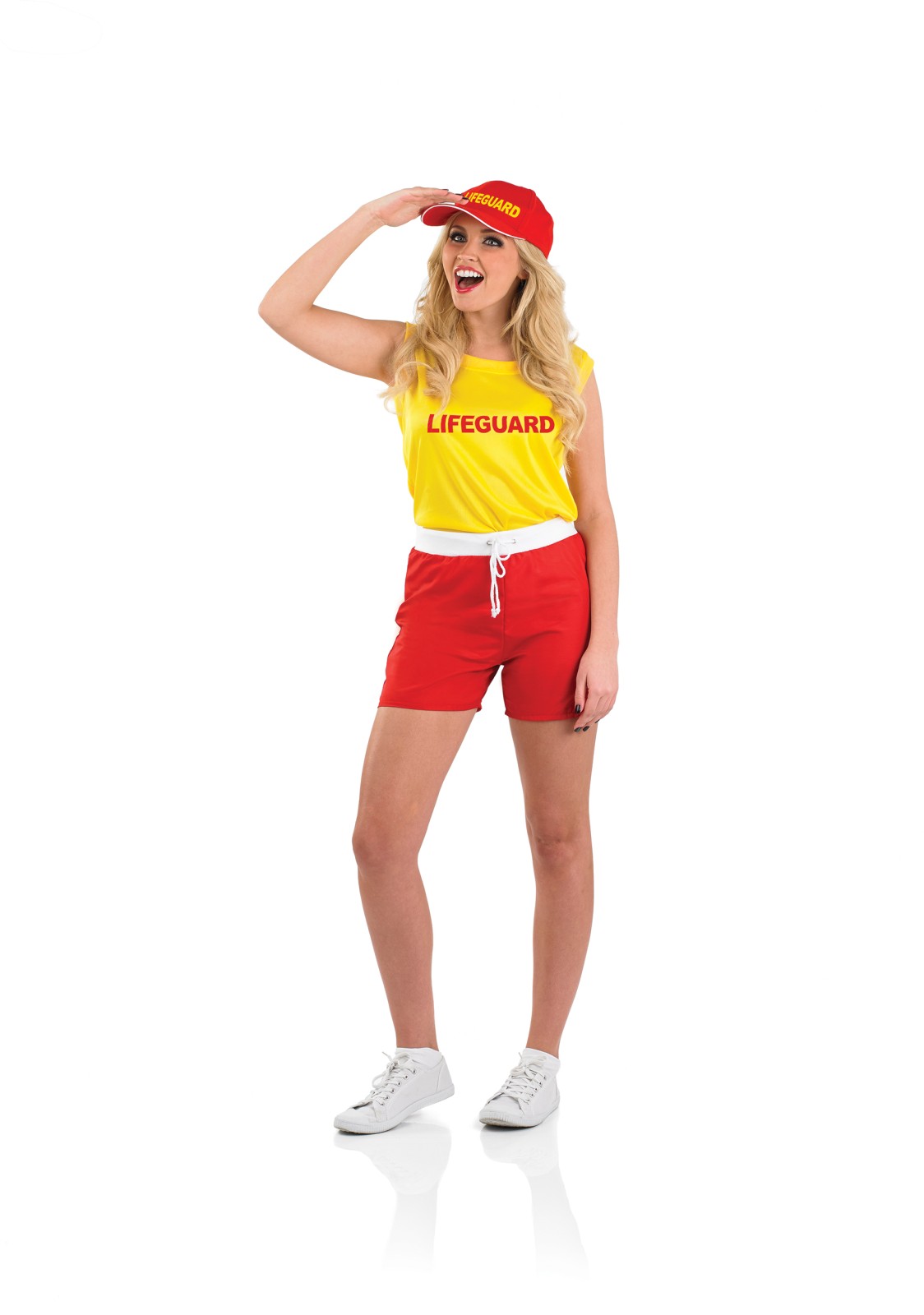 Ladies Female Lifeguard Costume For 90s Bay Fancy Dress Adults Womens