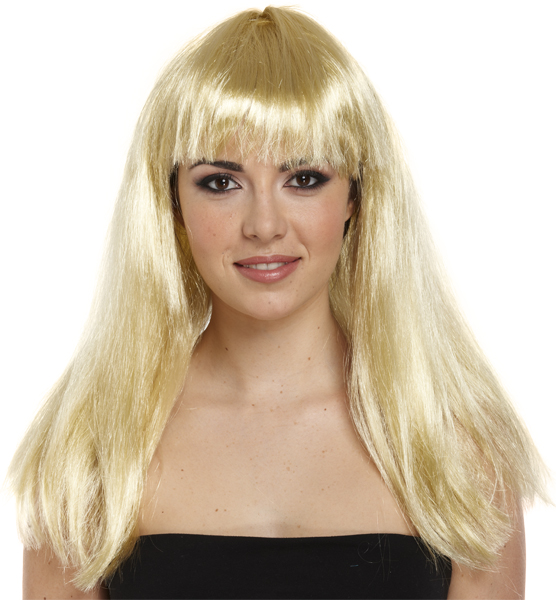 Ladies Sexy Long Blonde Fringe Wig For Womans Fancy Dress Up Outfit Accessories 3738