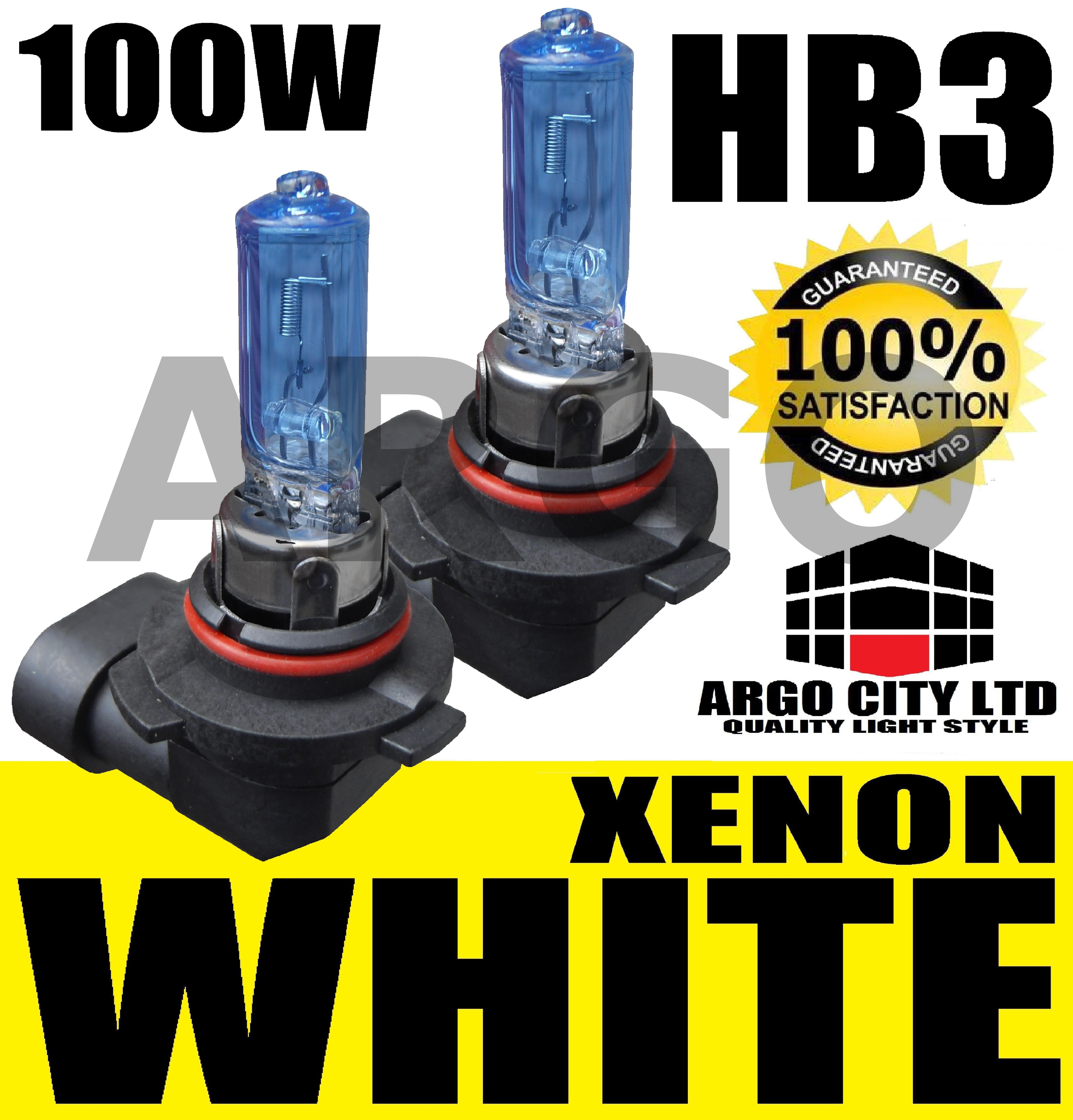 HB3 100W XENON SUPER WHITE HIGH / MAIN BEAM HEADLIGHT BULBS 9005 12V