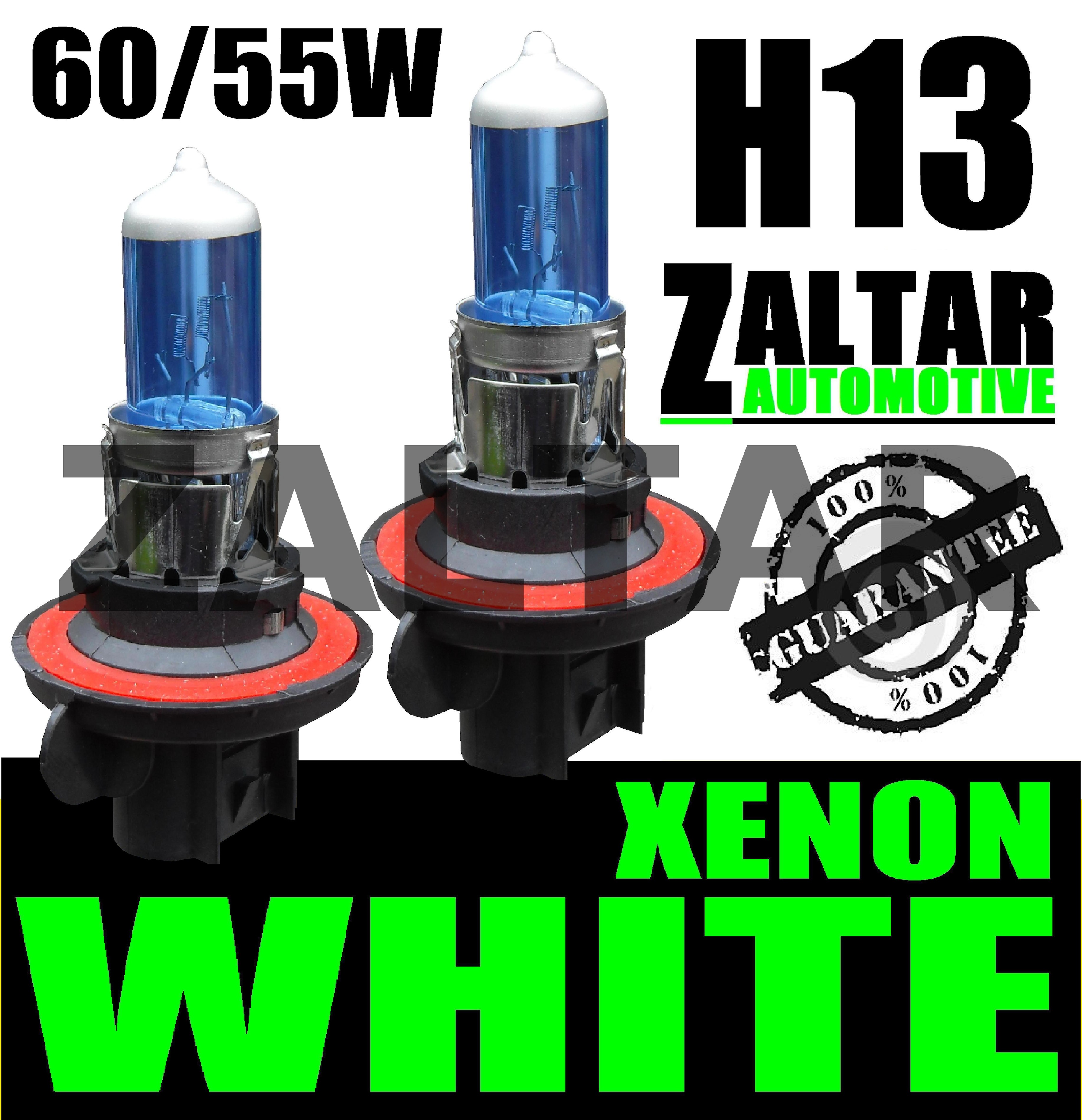 H13 XENON GAS FILLED 60/55W HEADLIGHT BULBS NOT HALOGEN HIGH QUALITY ...
