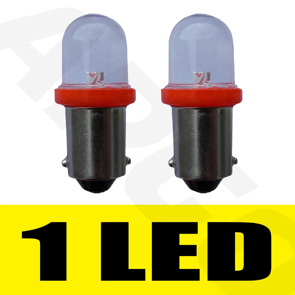 10 Ampoules LED BA9s 220V-240V Rouge - Éclairage Interne Pour Voiture, Camion, Bateau