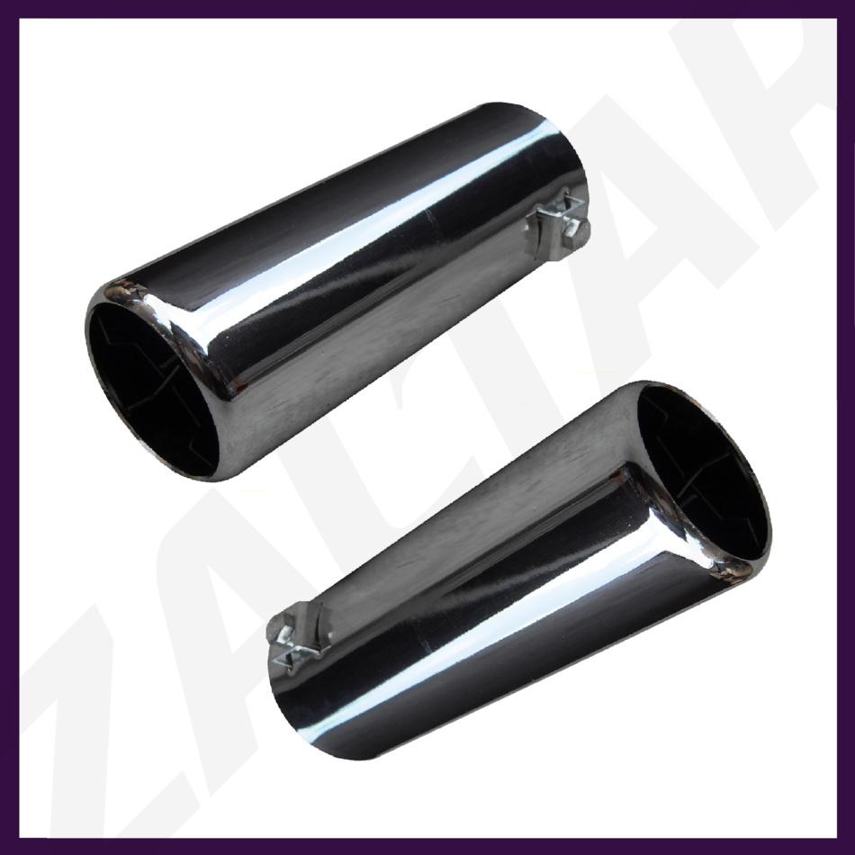 CHROME EXHAUST TAILPIPE TAIL PIPE TRIM END TIP MUFFLER FINISHER COVER