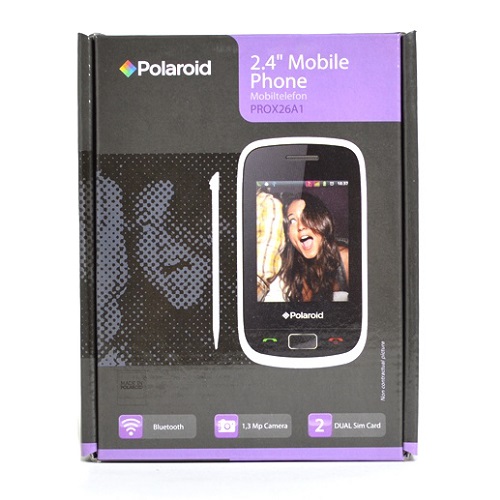 Polaroid Dual Sim 2.4" White Mobile Phone with 1.3 Mp Camera (PROX26A1