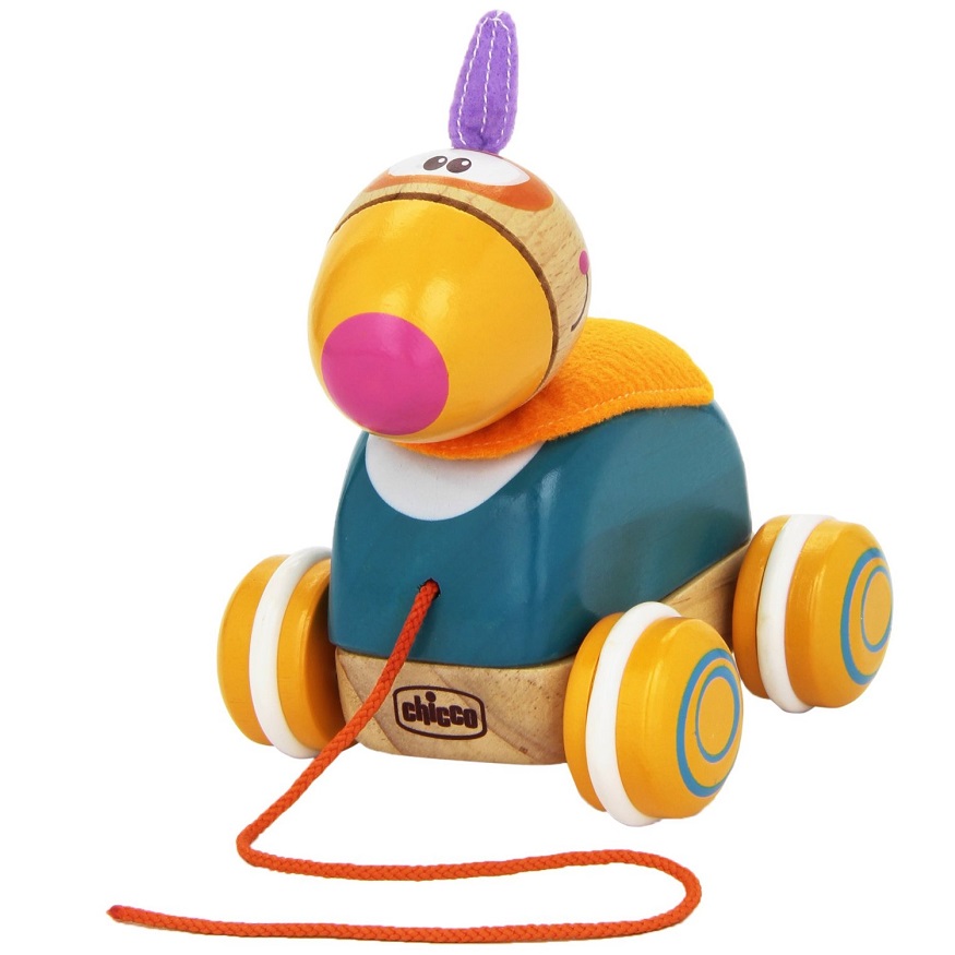Chicco Pull Along Parrot Wooden Toy eBay