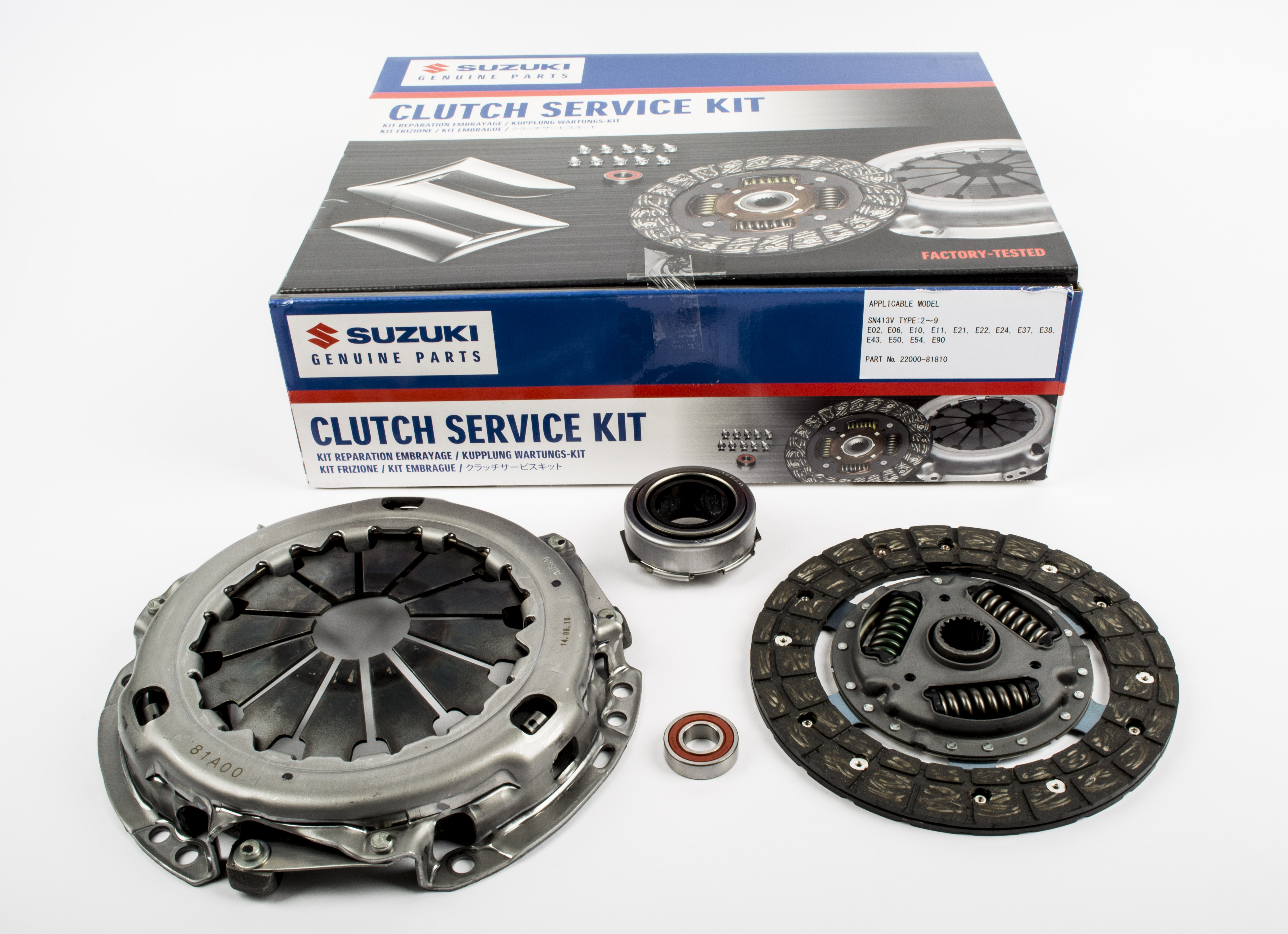 Suzuki Genuine JIMNY SN413V 1.3 3door Clutch Kit Disc, Cover, Bearing