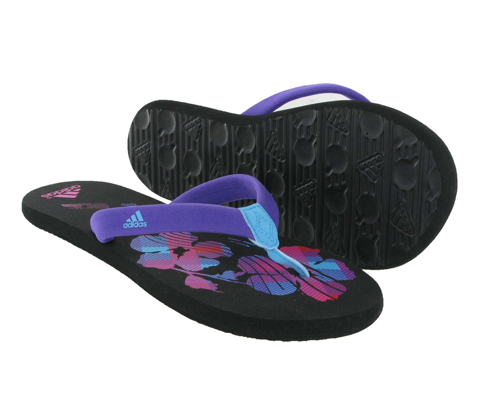 girls adidas flip flops