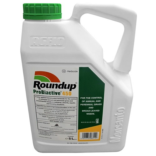 3 x 5L Roundup Pro Biactive 450 Strong Professional Glyphosate