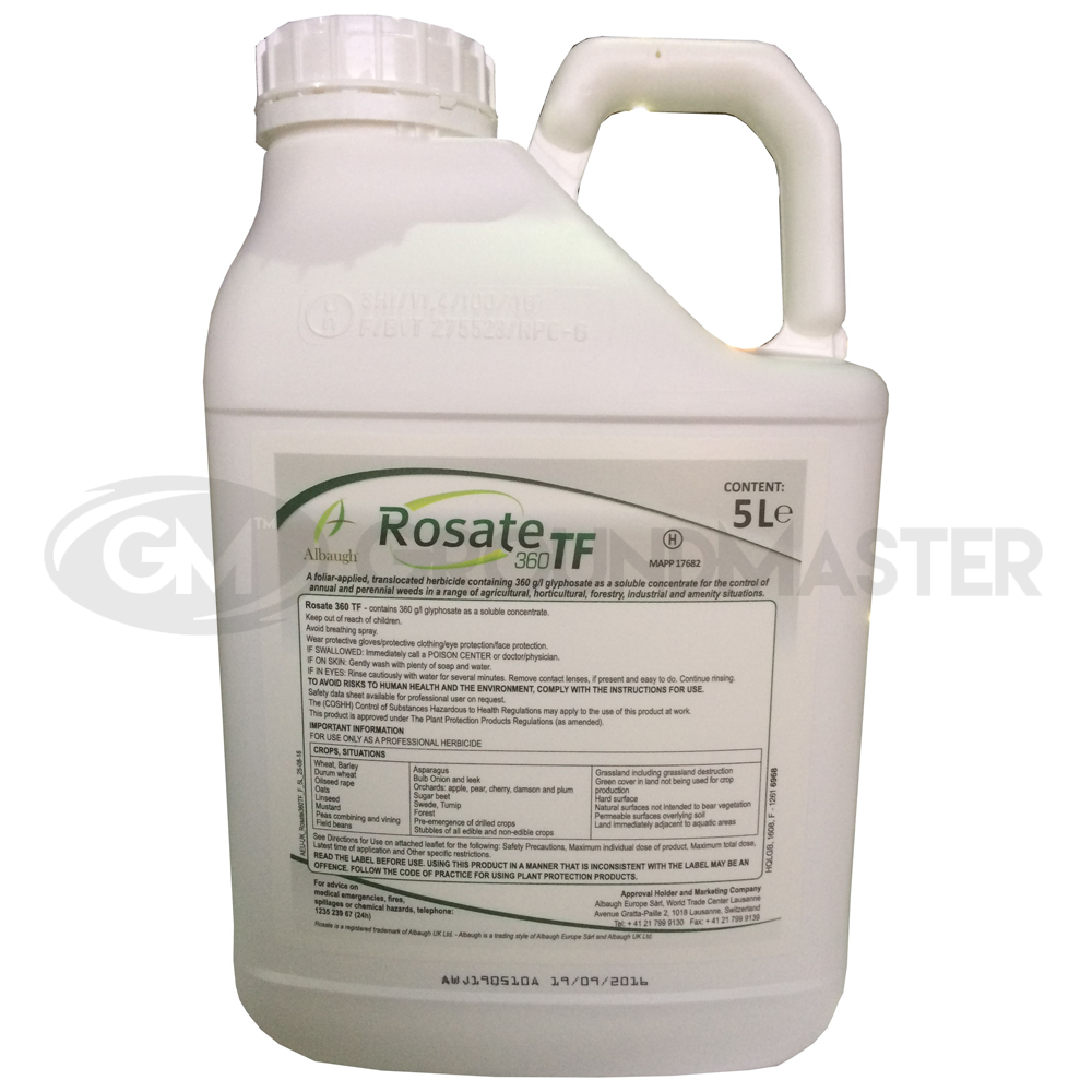 4 x 5L Rosate 360 TF Very Strong Professional Glyphosate Weedkiller eBay 4 x 5L Rosate 360 TF Very Strong Professional Glyphosate Weedkiller eBay