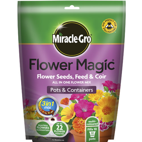350G SCOTTS MIRACLEGRO FLOWER MAGIC MULTICOLOURED WILD SEEDS FLOWERS MIX
