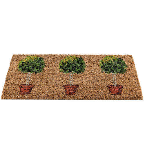 GARDMAN 'TOPIARY' COIR DOOR MAT INSERT FOR USE WITH RUBBER BASE TRAY