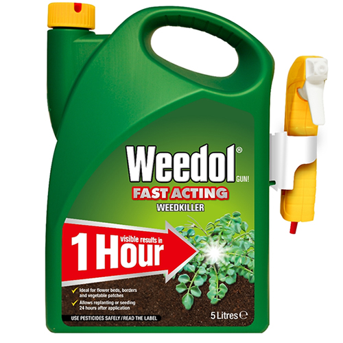 5L SCOTTS WEEDOL FASTACTING STRONG WEEDKILLER SPRAYGUN WEEDS PATH PATIO