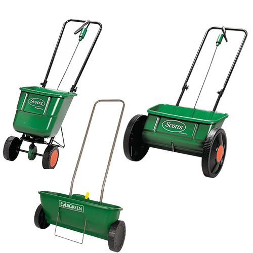 SCOTTS LAWN SPREADER RANGE 4 MODELS FERTILISER GARDEN LAWN GRASS SEED