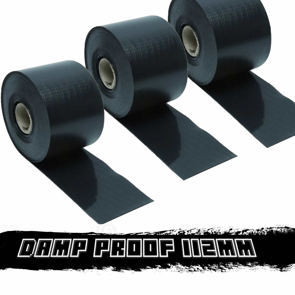 112MM X 30M DPC DPM DAMP PROOF COURSE MEMBRANE ROLL DIY WALL DAMP