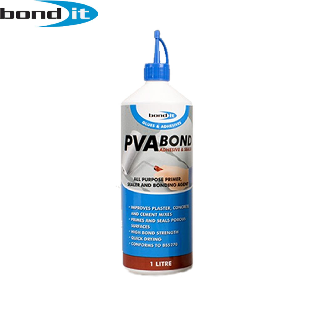 1L CONTRACTORS GRADE SEALER & ADHESIVE PVA PRIMER BOND WATER GLUE