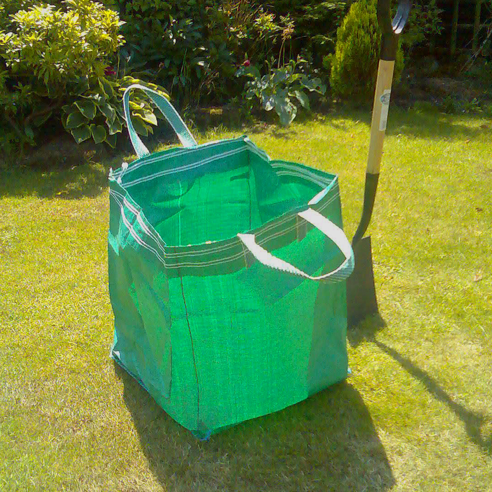 Green 90 Litre Polypropylene Garden Waste Bag Reuse Organic Material