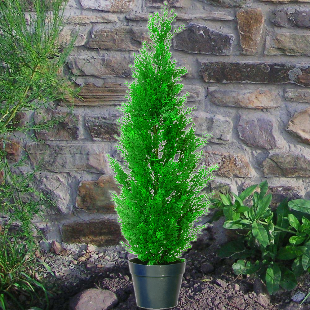 Artificial 45cm Plastic Cedar Tree Indoor Decorative Outdoor Realistic
