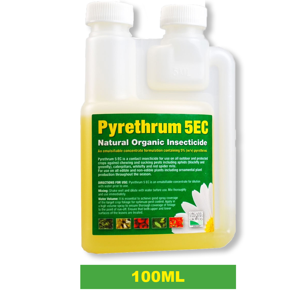 1 x Pyrethrum 5EC Organic Natural Insect Pest Plant Spray Crops In