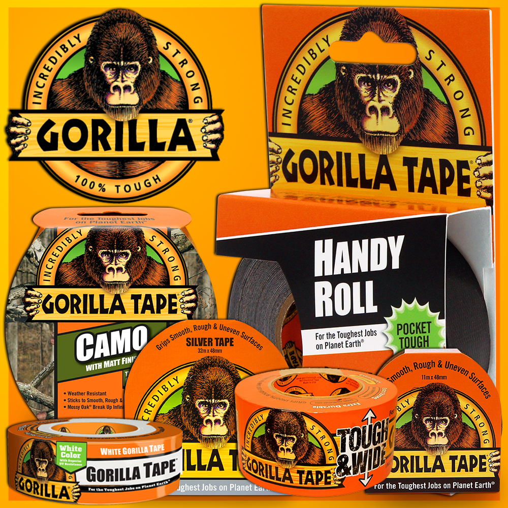 HEAVY DUTY GORILLA TAPE ADHESIVE TOUGH WEATHER REINFORCED VARIOUS TYPES & SIZES eBay
