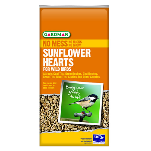 2kg gardman sunflower hearts wild bird food feed seed 2kg gardman sunflower hearts wild bird food feed seed