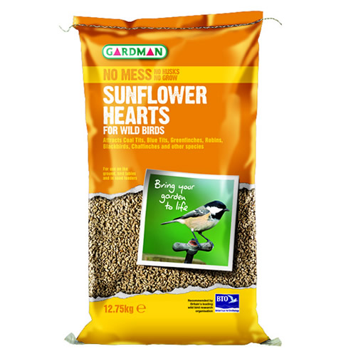 12 75kg gardman sunflower hearts wild bird food feed seed 12 75kg gardman sunflower hearts wild bird food feed seed