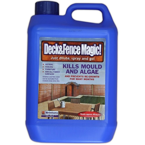 2.5L BRINTONS DECK AND FENCE MAGIC LIQUID MOULD ALGAE AND MOSS KILLER