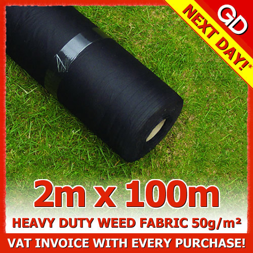 2M X 100M WEED CONTROL LANDSCAPE FABRIC MEMBRANE MULCH GROUND COVER eBay