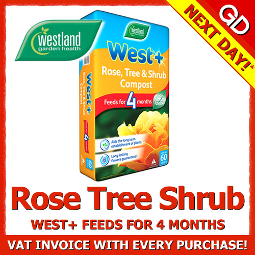 60L WESTLAND WEST+ ROSE TREE & SHRUB COMPOST GARDEN PLANT SOIL eBay