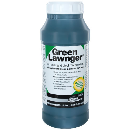 1L GREEN LAWNGER TURF PAINT GREENER GRASS LAWN TREATMENT + FREE CUP
