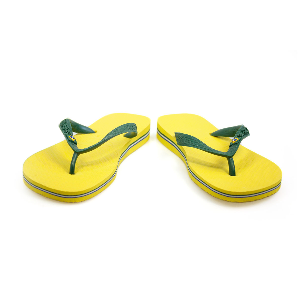 Havaianas Brasil Yellow Citrus Rubber Flip Flops Size 2 6 5 Ebay