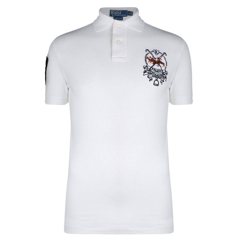 ralph lauren white custom fit shirt