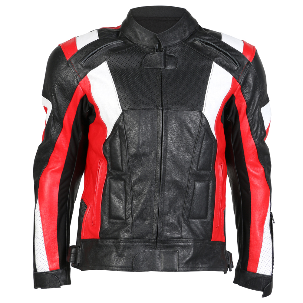 Texpeed Mens Ferrara Leather Racing Jacket Leather Jackets Bike