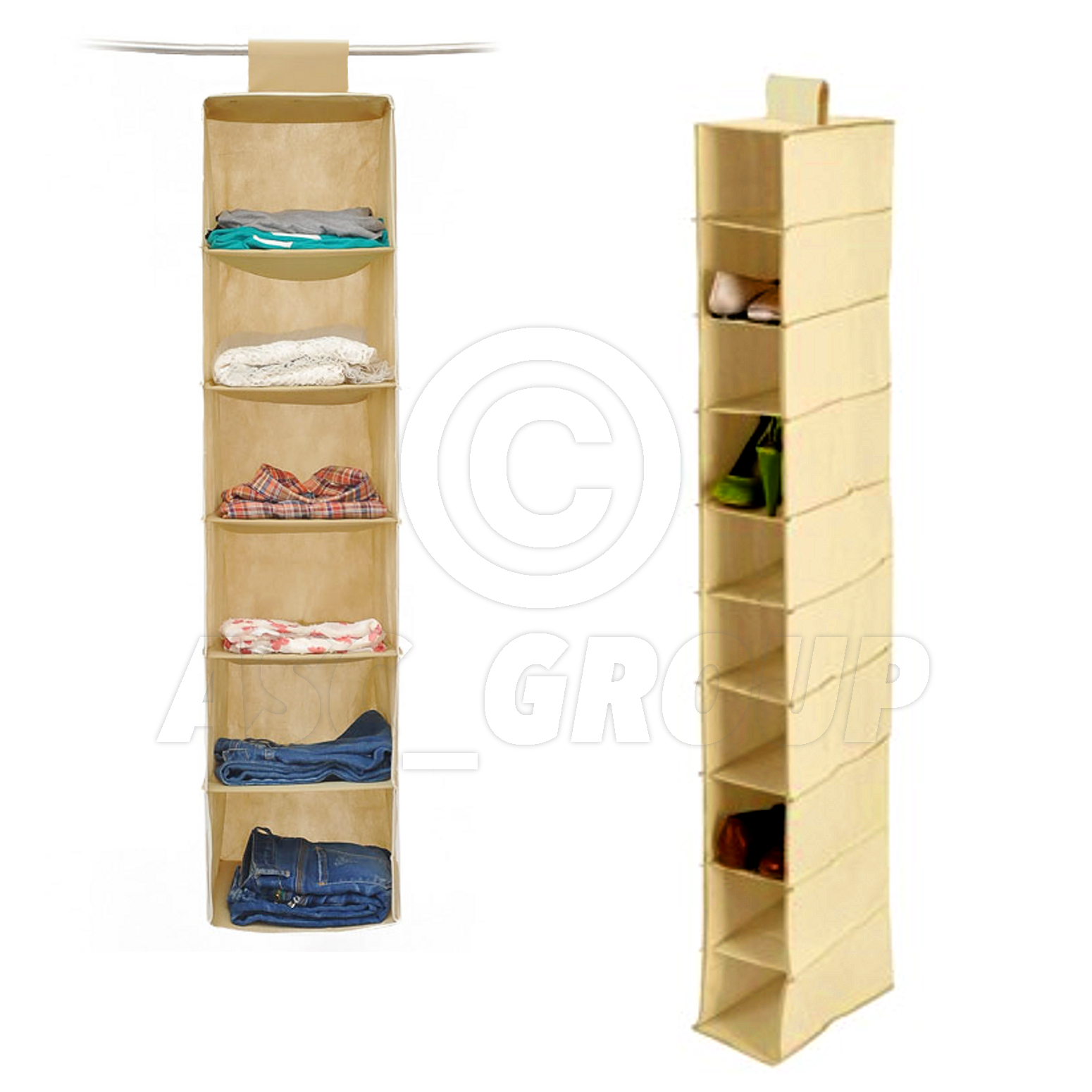 Wardrobe / Closet Tidy Clothes Shoes Footware Hanging Organiser