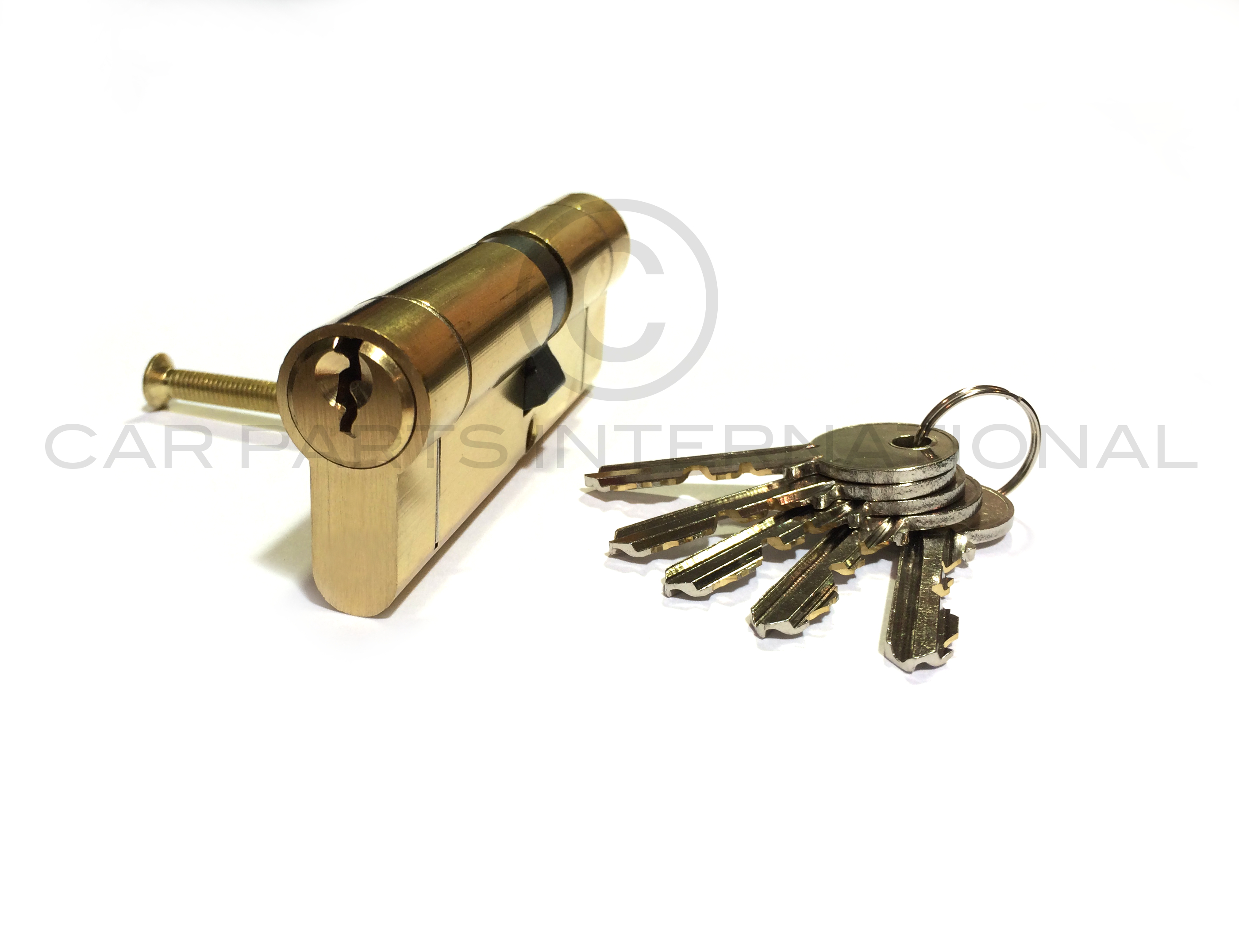 BRASS 35/35 Euro Lock Cylinder HiSecuirity 110 Locks MATCHING KEYS