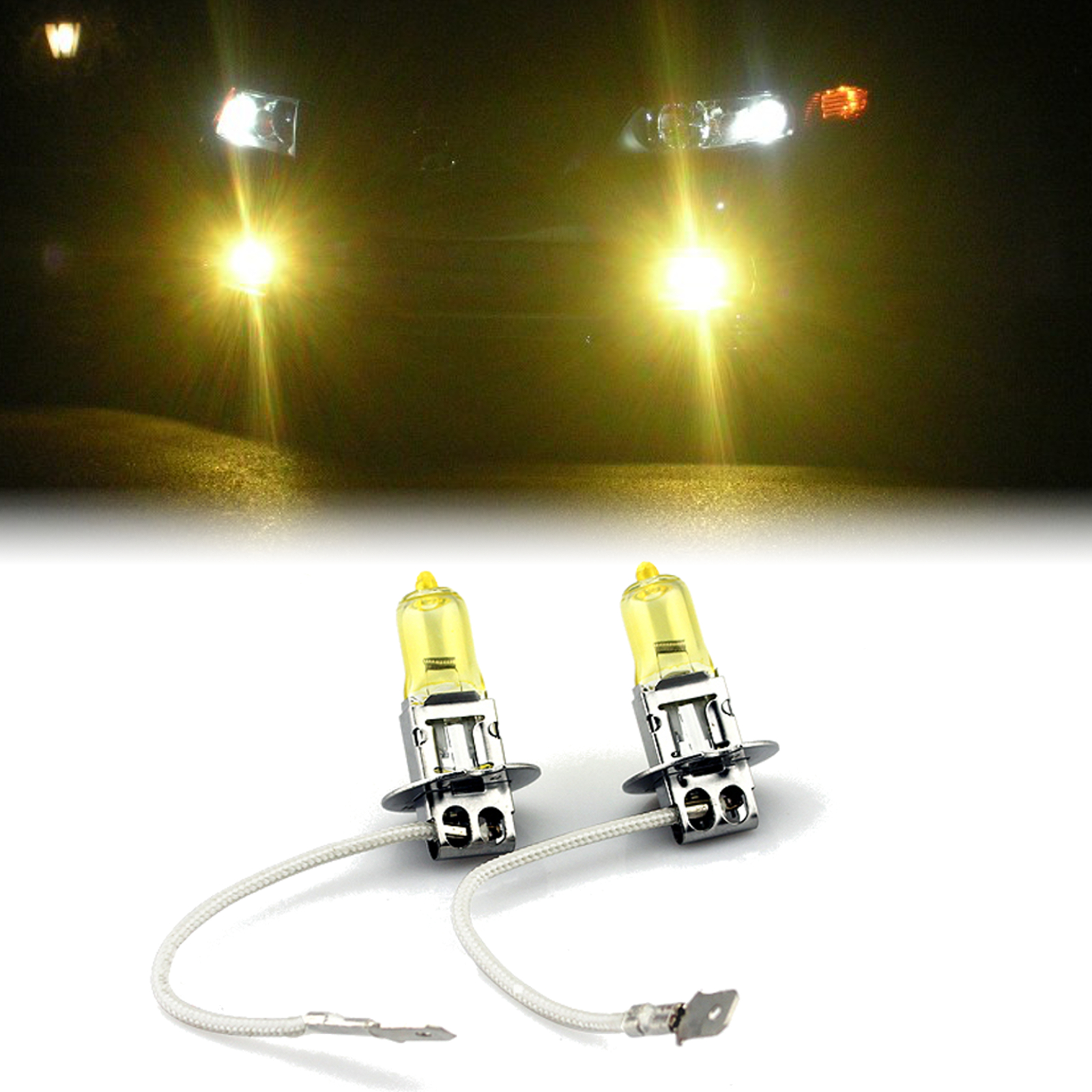 YELLOW XENON H3 100W BULBS TO FIT Ford Aerostar MODELS | eBay