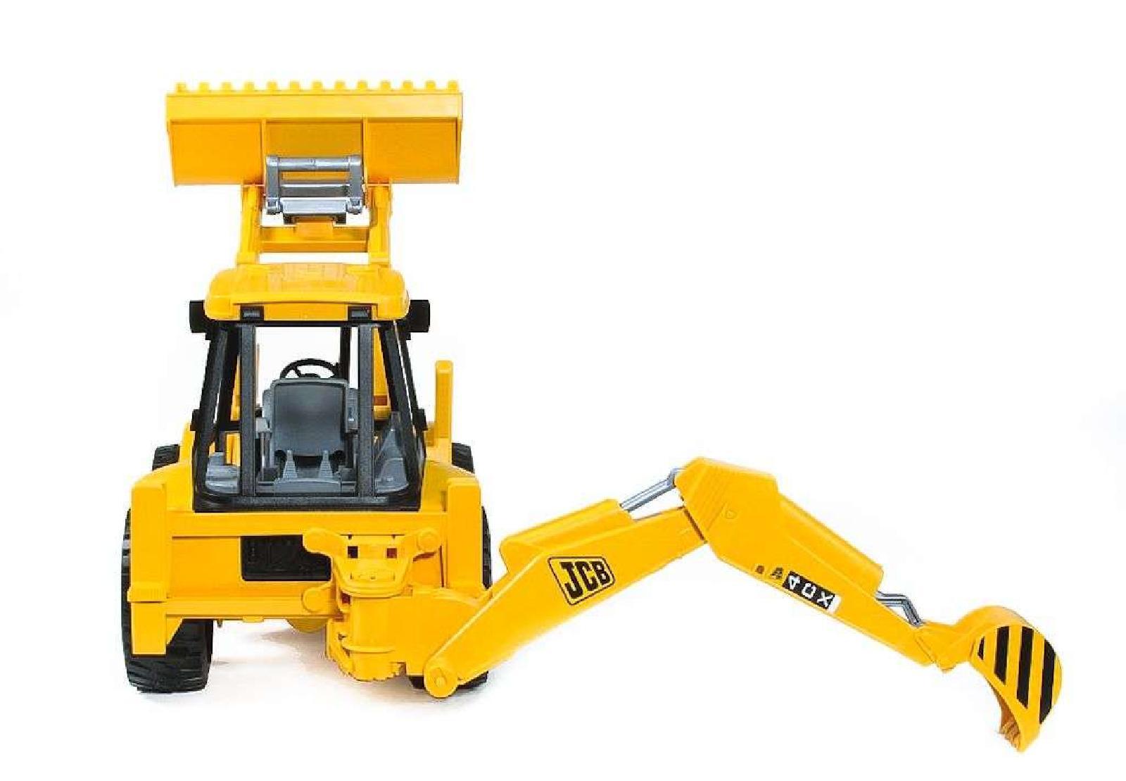 Bruder JCB 4CX Baggerlader 1:16 - Spielzeug Mit Beweglicher Frontschaufel & Heckbagger