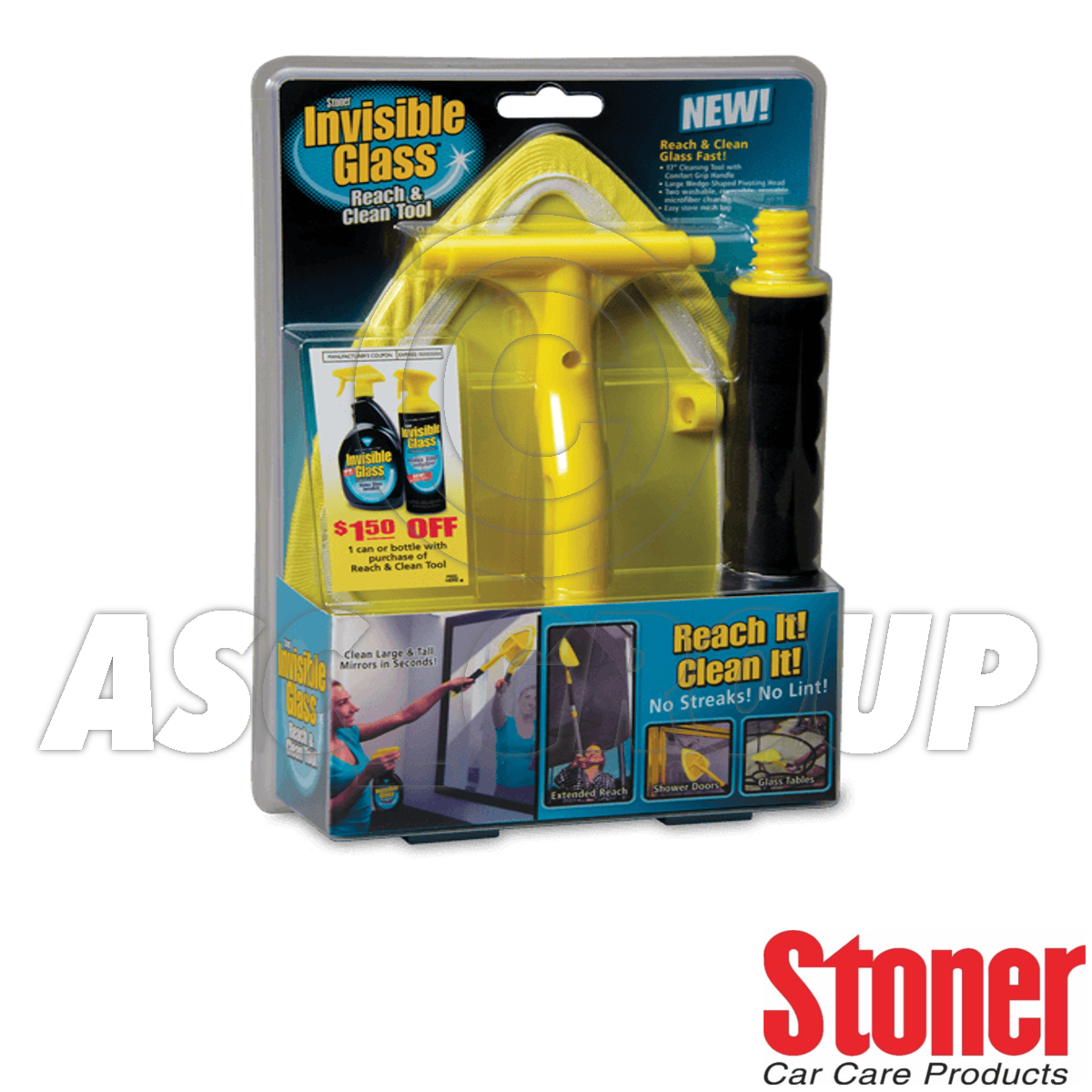 Stoner Invisible Glass Reach and Clean Tool for Glass Windscreens