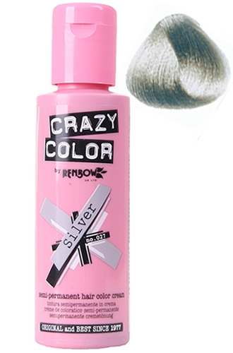 Crazy Color Semi Permanent Hair Color Dye Tint Silver 027 ...