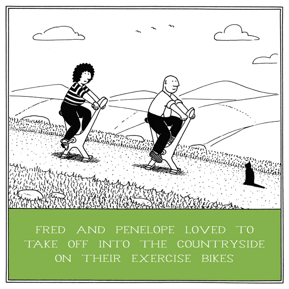 Exercise Bikes Funny Fred Birthday Card Cards Love Kates