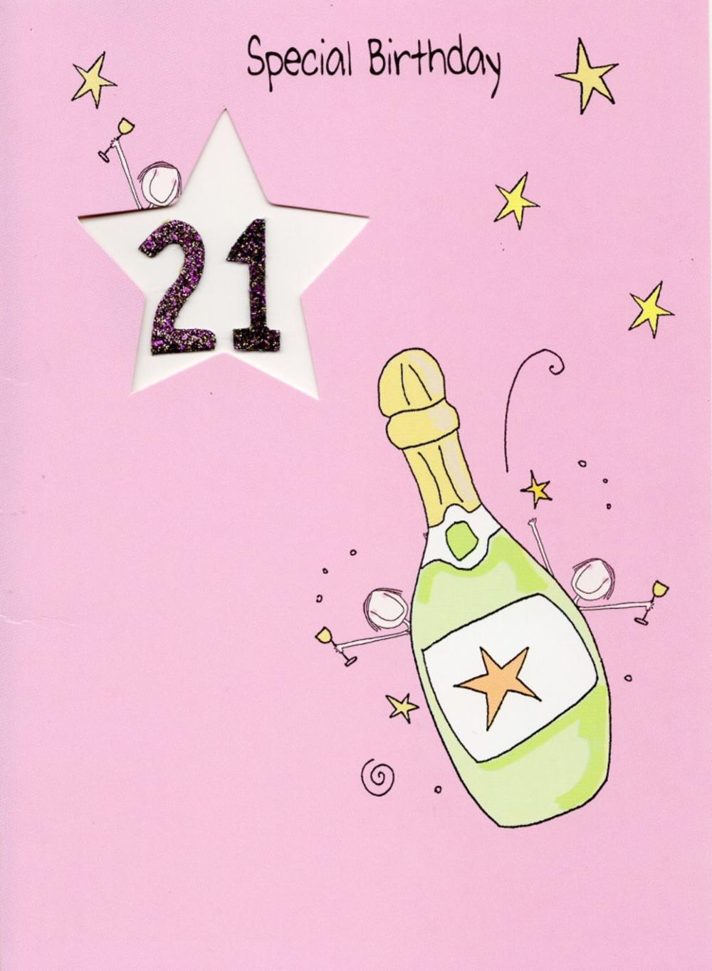 21st Birthday Cards Printable Free