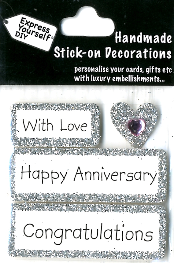 ... Anniversary DIY Greeting Card Toppers Gift Accessories Love Kates