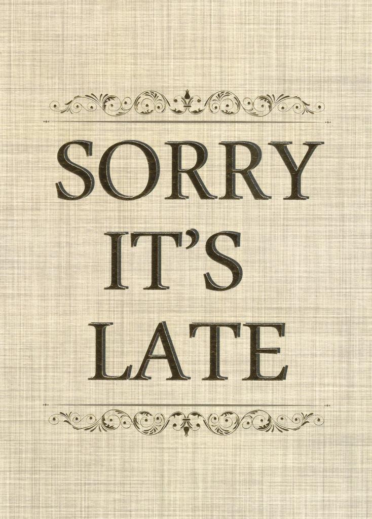 Sorry It