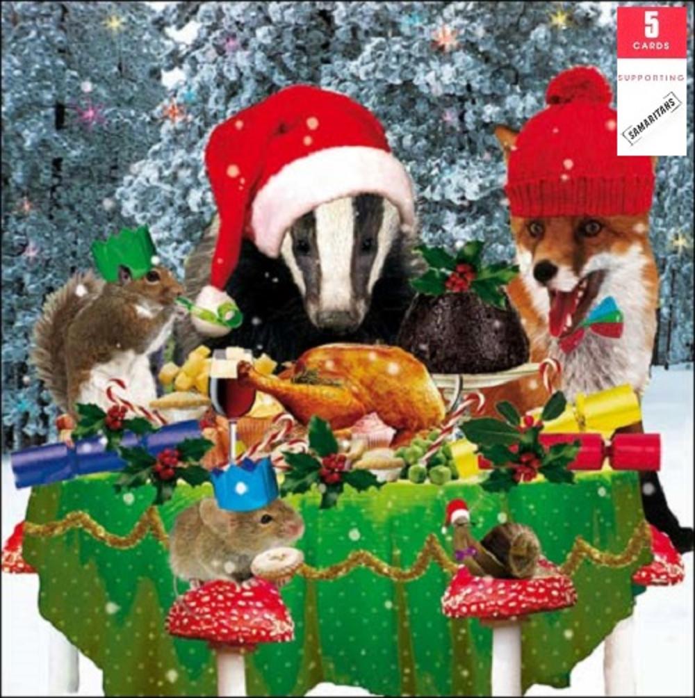 pack of 5 woodland animals samaritans charity christmas pack of 5 woodland animals samaritans charity christmas