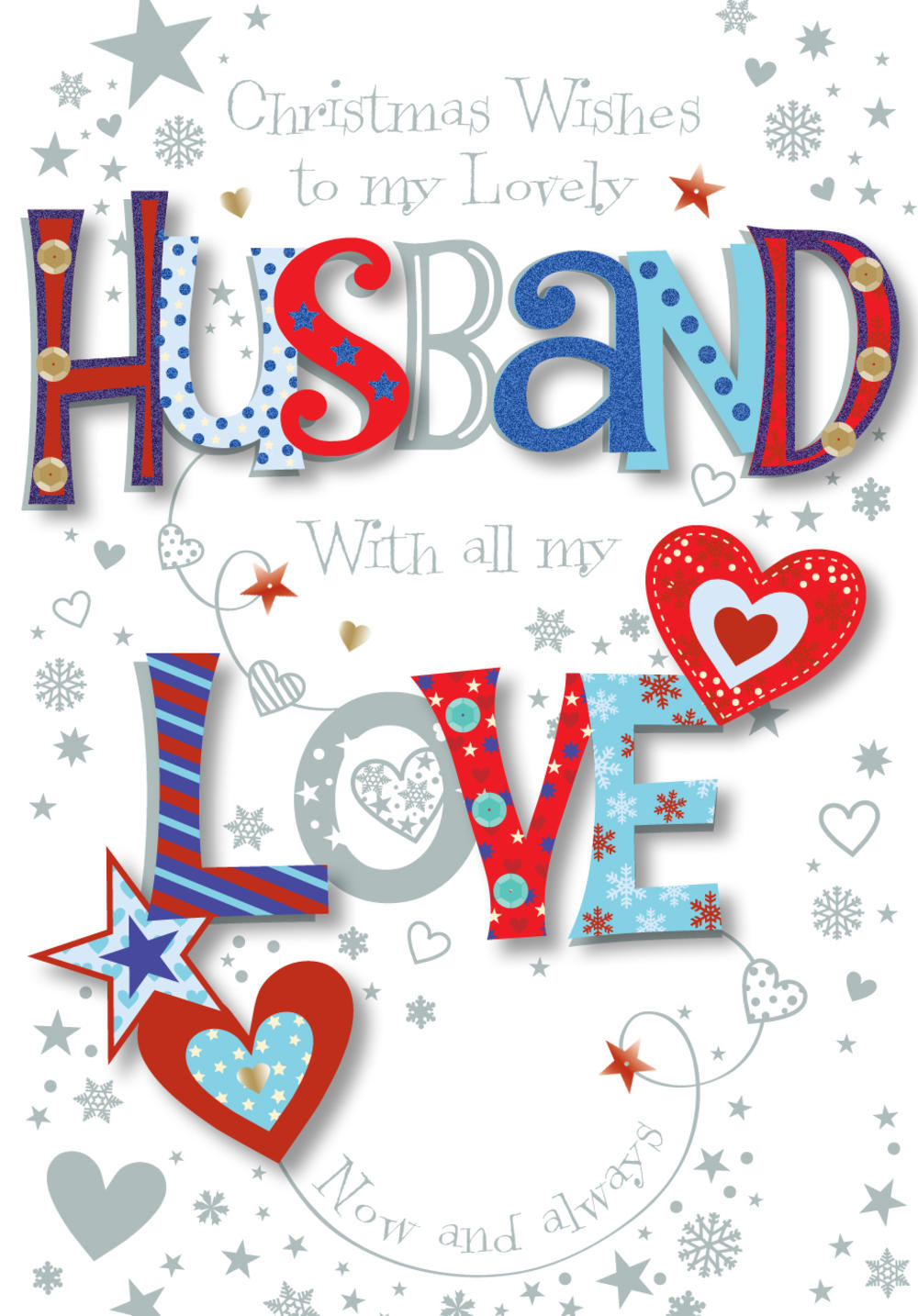 Lovely Husband Christmas Greeting Card Cards Love Kates